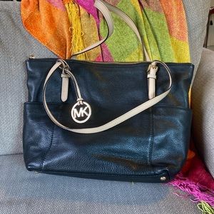 Gorgeous Soft Black Leather Michael Kors Tote